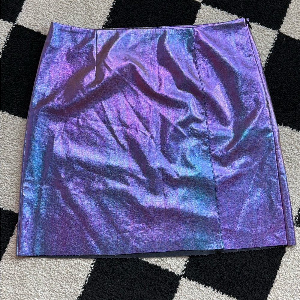Metallic Purple Women's Skirt